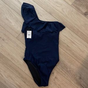J.Crew one shoulder swim suit